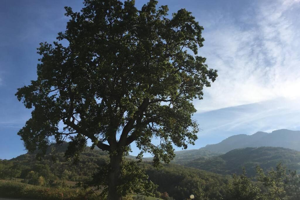 Villa Casa A Montebello Di Bertona Con Vista Gran Sasso Exterior foto